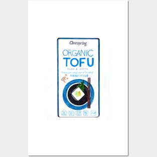 Organic Tofu packaging illustration Posters and Art